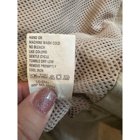 Vintage Woolrich Mens Medium Tactical Khaki Utility Jacket Multi-Pockets & Mesh - Picture 4 of 9